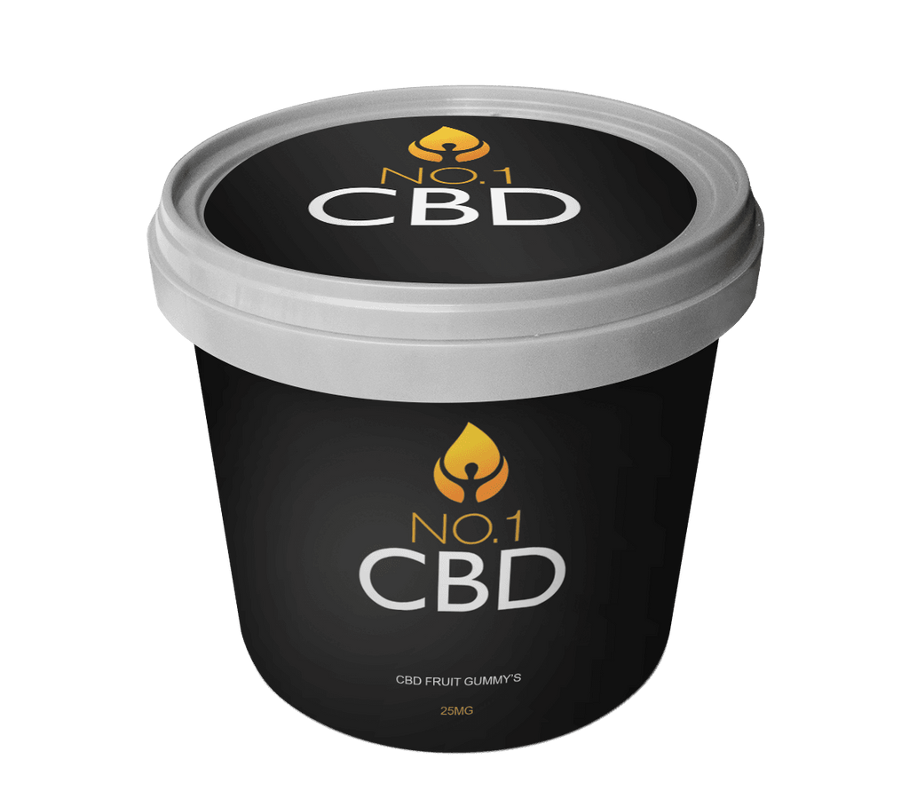 CBD & CBG Fruit Gummy’s 25mg Tubs - No1 CBD