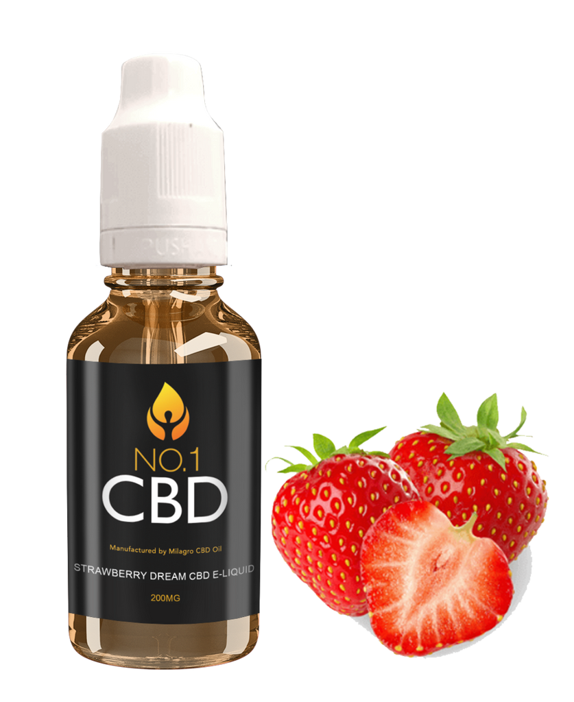 Strawberry Dream 200mg CBD E-Liquid - No1 CBD